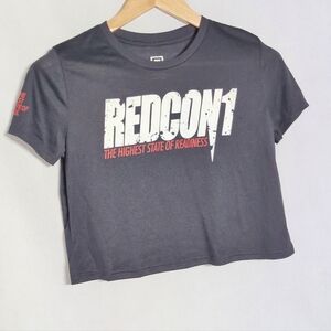 Redcon1 Sz S Black Crop Top Highest State Of Readiness